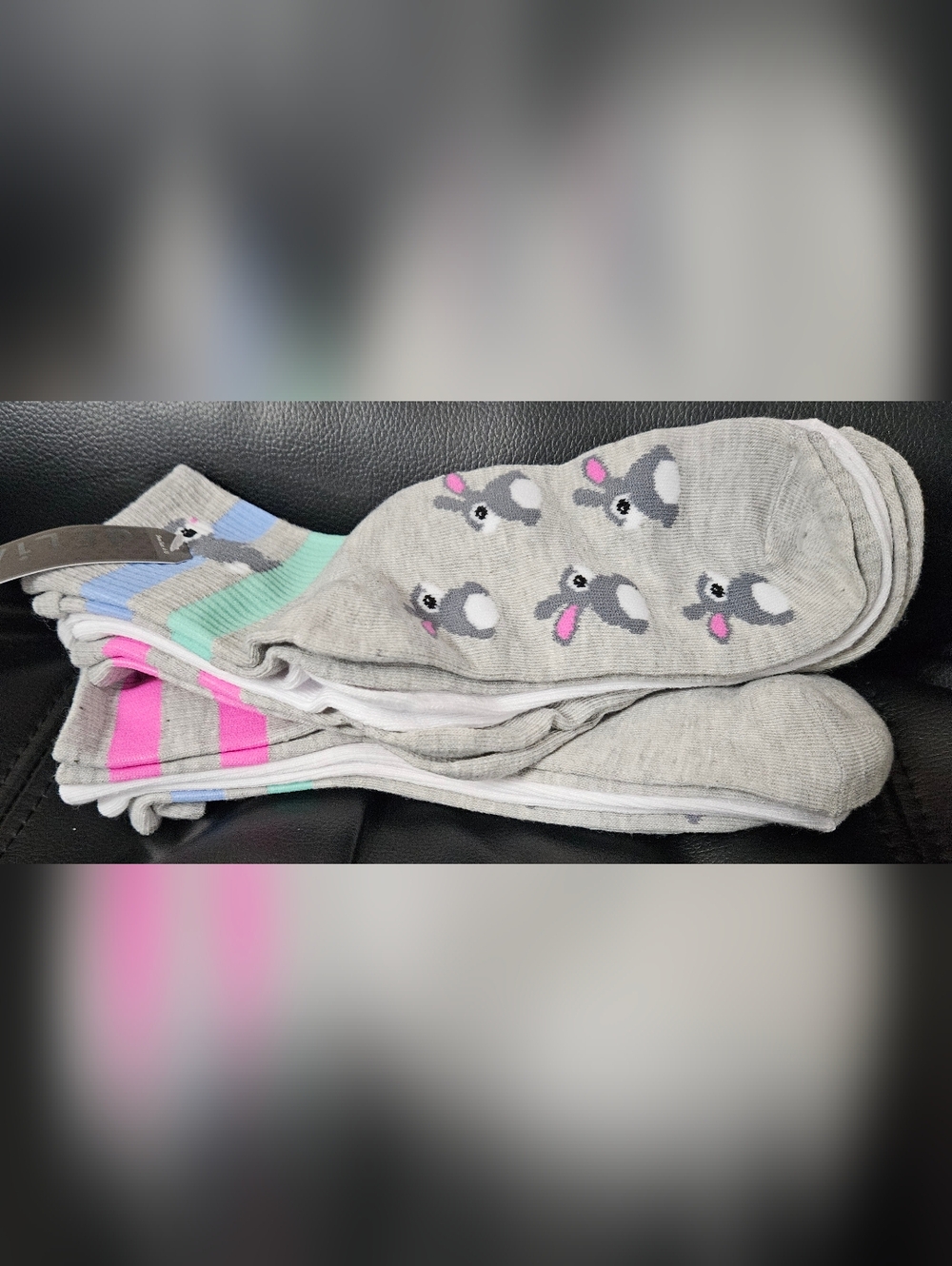 Delia's 6 Pairs Mid Crew Socks NWT - Picture 2 of 2